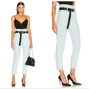 IRO Aven high waist paper bag denim